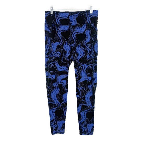 Sweaty Betty Pants - Sweaty Betty Zero Gravity Full Length Leggings Blue Swirl Size 14